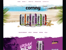 Tablet Screenshot of cornnydrinks.com